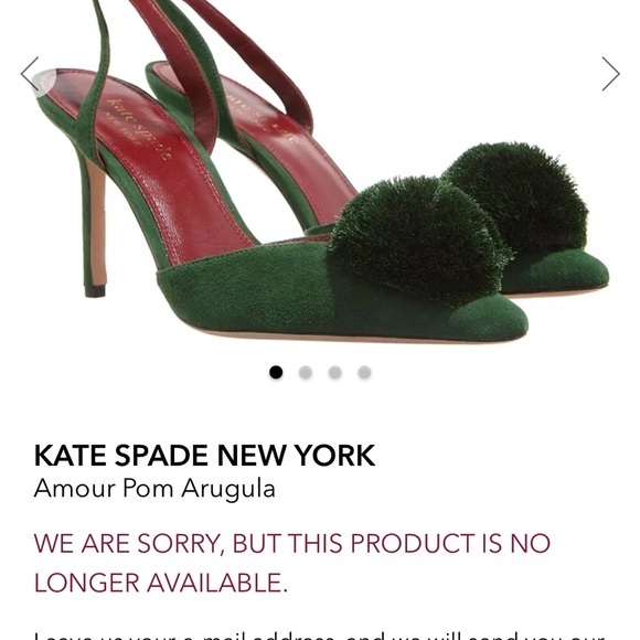 kate spade New York Women's Amour Pom Pom Ankle Strap High Heel Pumps in Green - Picture 8 of 12